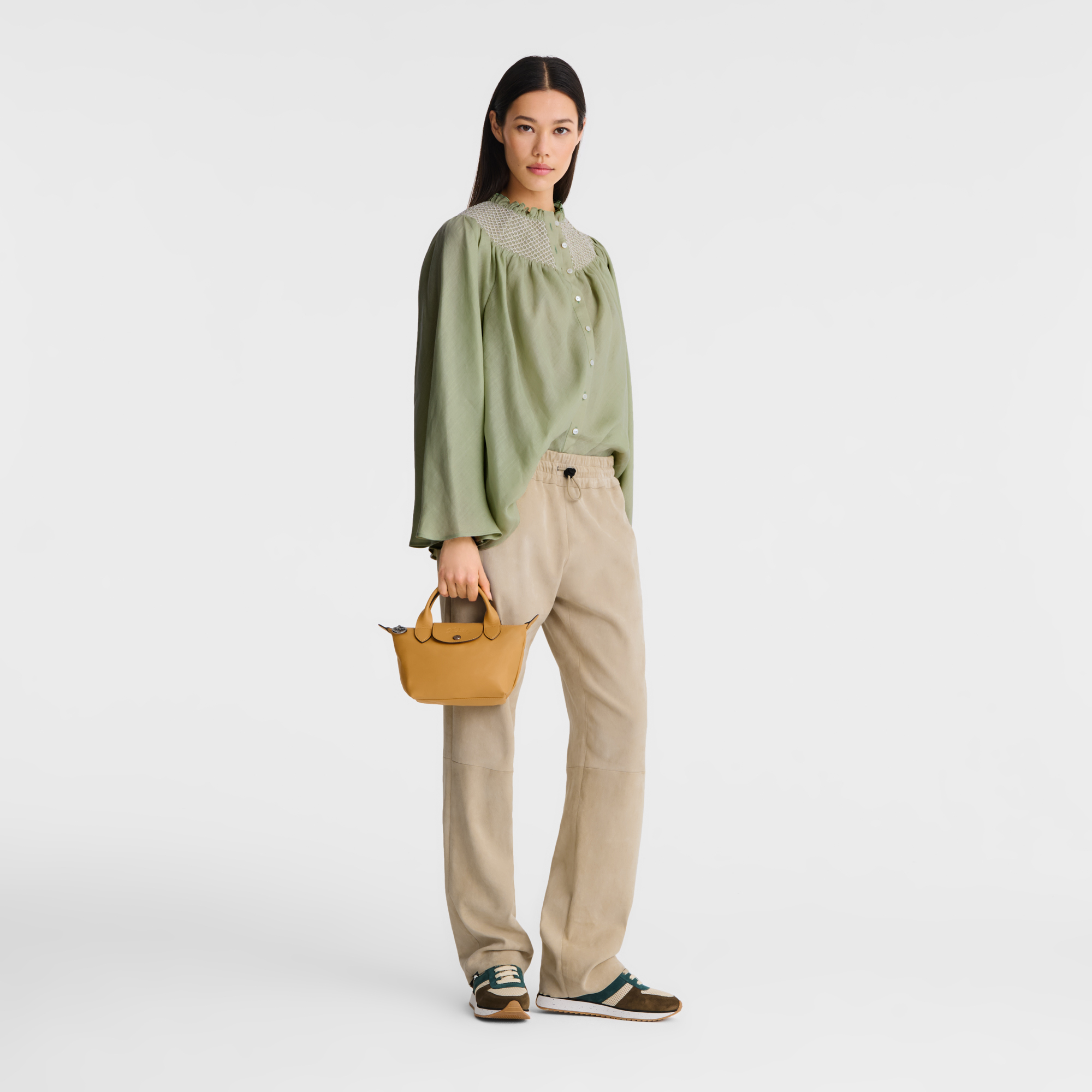 Le Pliage Xtra XS Leather Handbag Honey