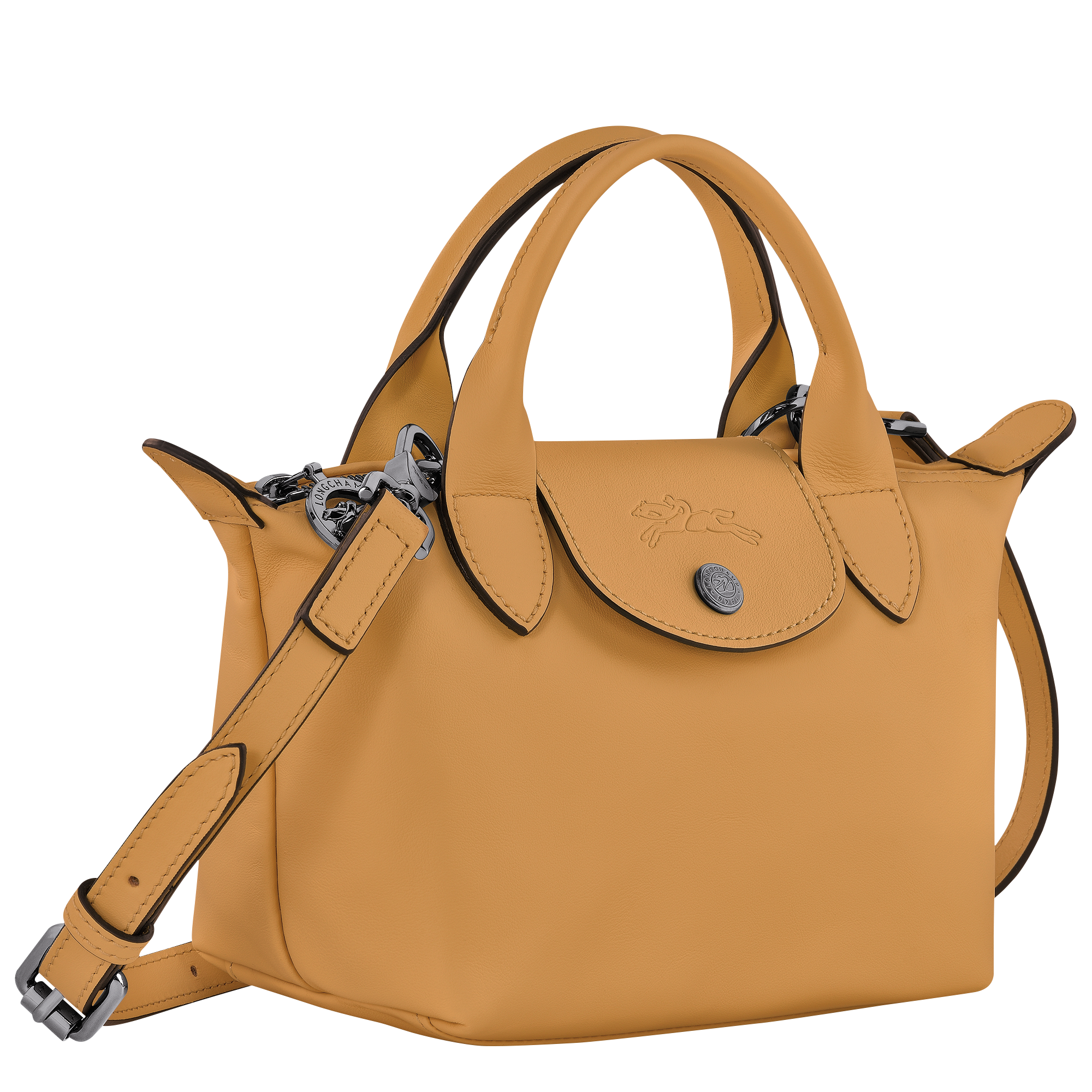 Le Pliage Xtra XS Leather Handbag Honey