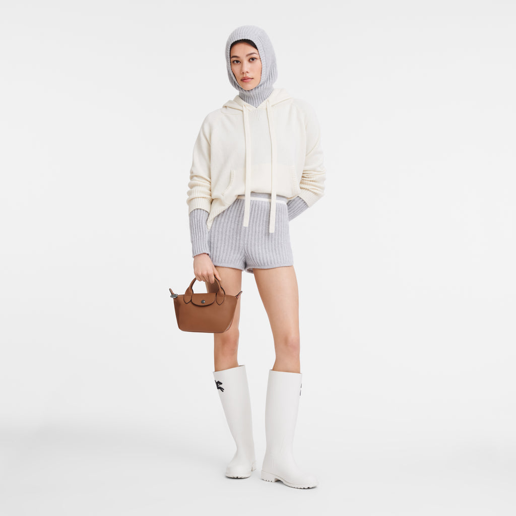 Le Pliage Xtra XS Leather Handbag Cognac