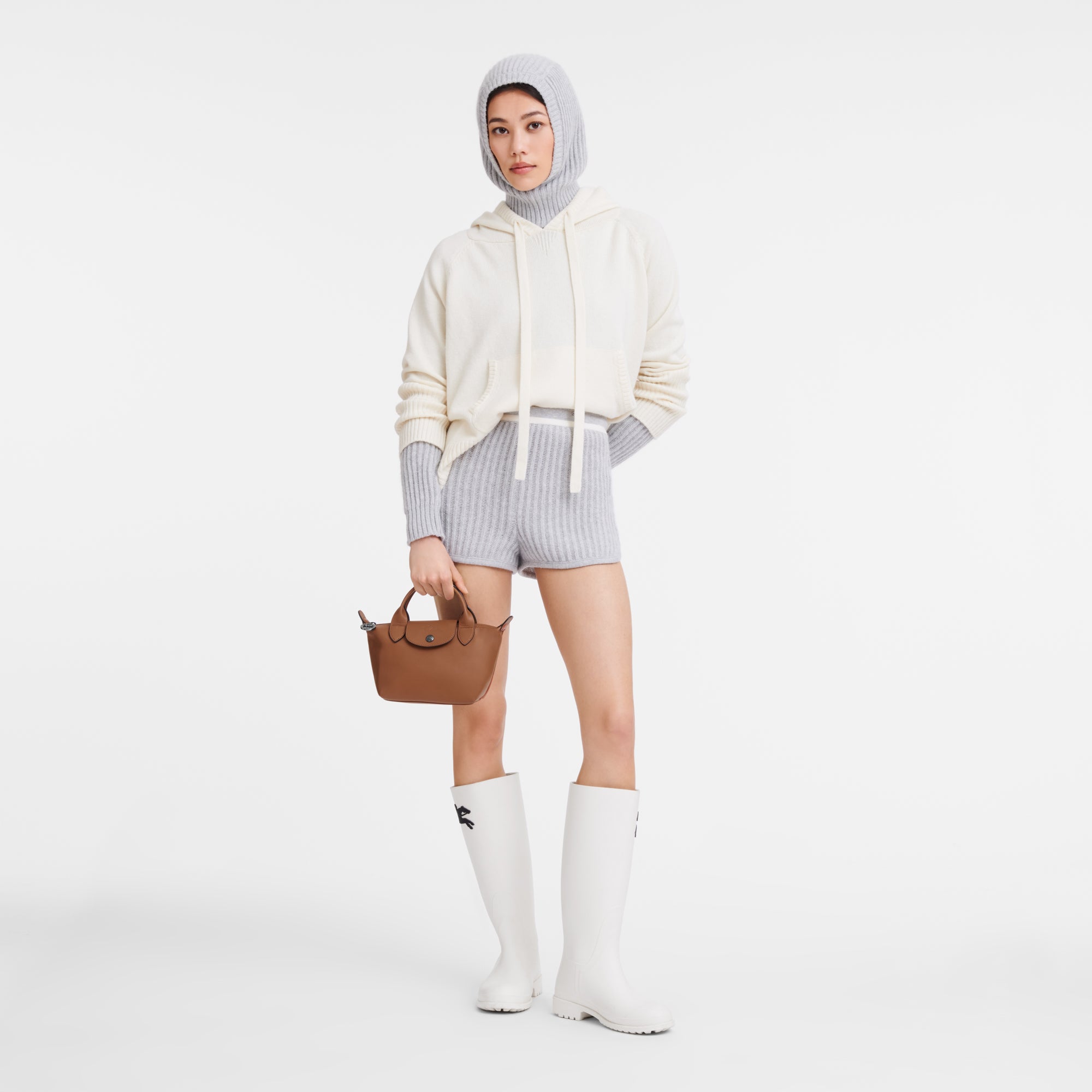 Le Pliage Xtra XS Leather Handbag Cognac