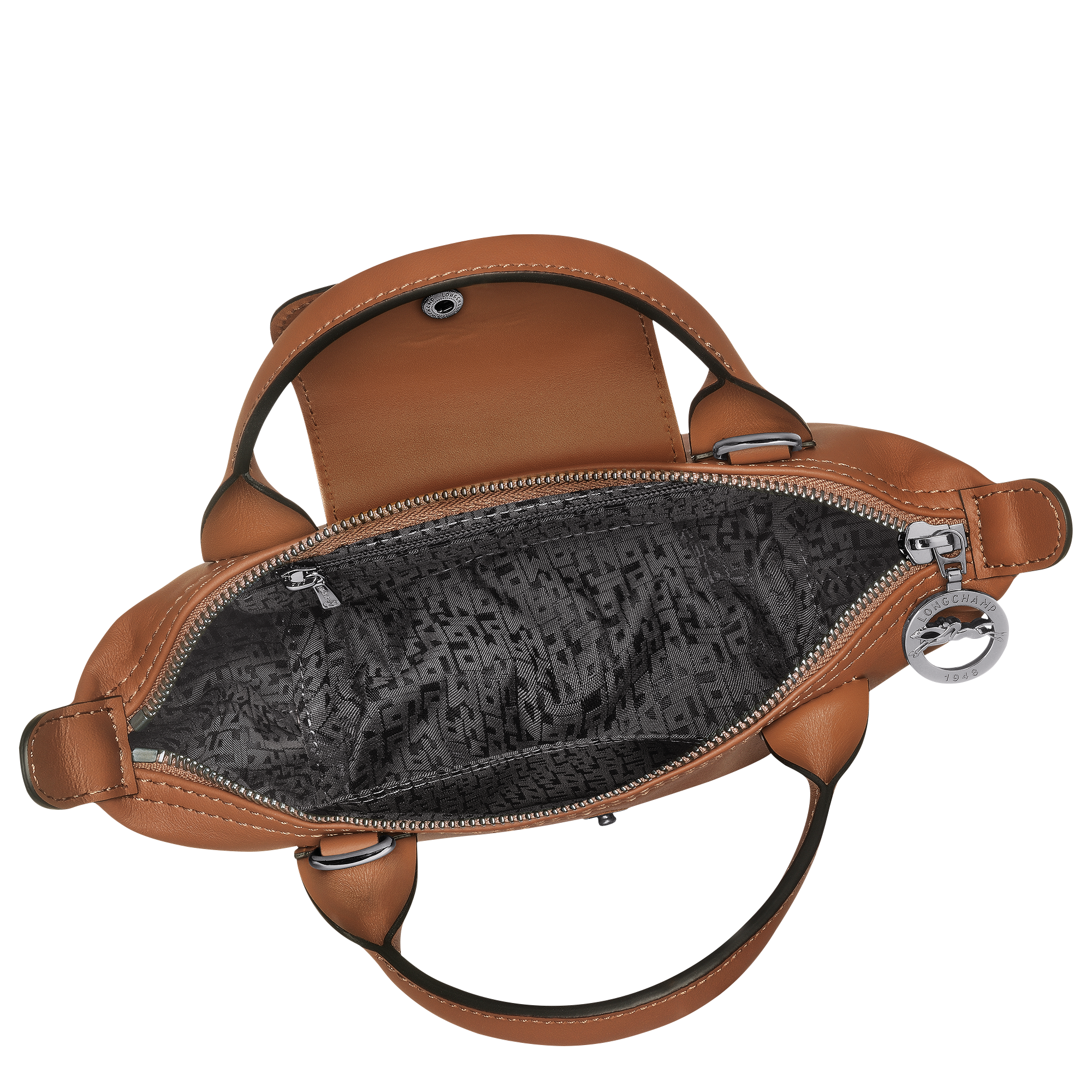 Le Pliage Xtra XS Leather Handbag Cognac