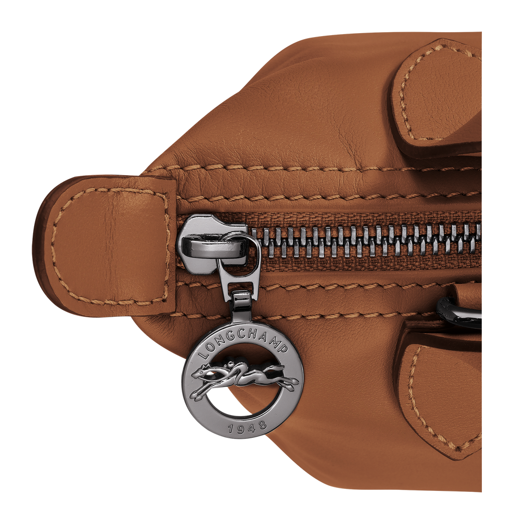 Le Pliage Xtra XS Leather Handbag Cognac