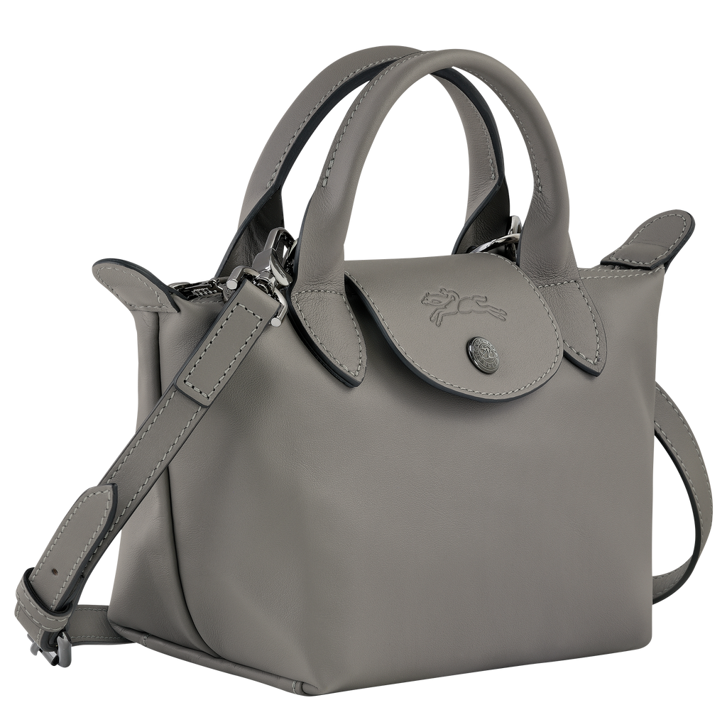 Le Pliage Xtra XS Leather Handbag Sand Beige