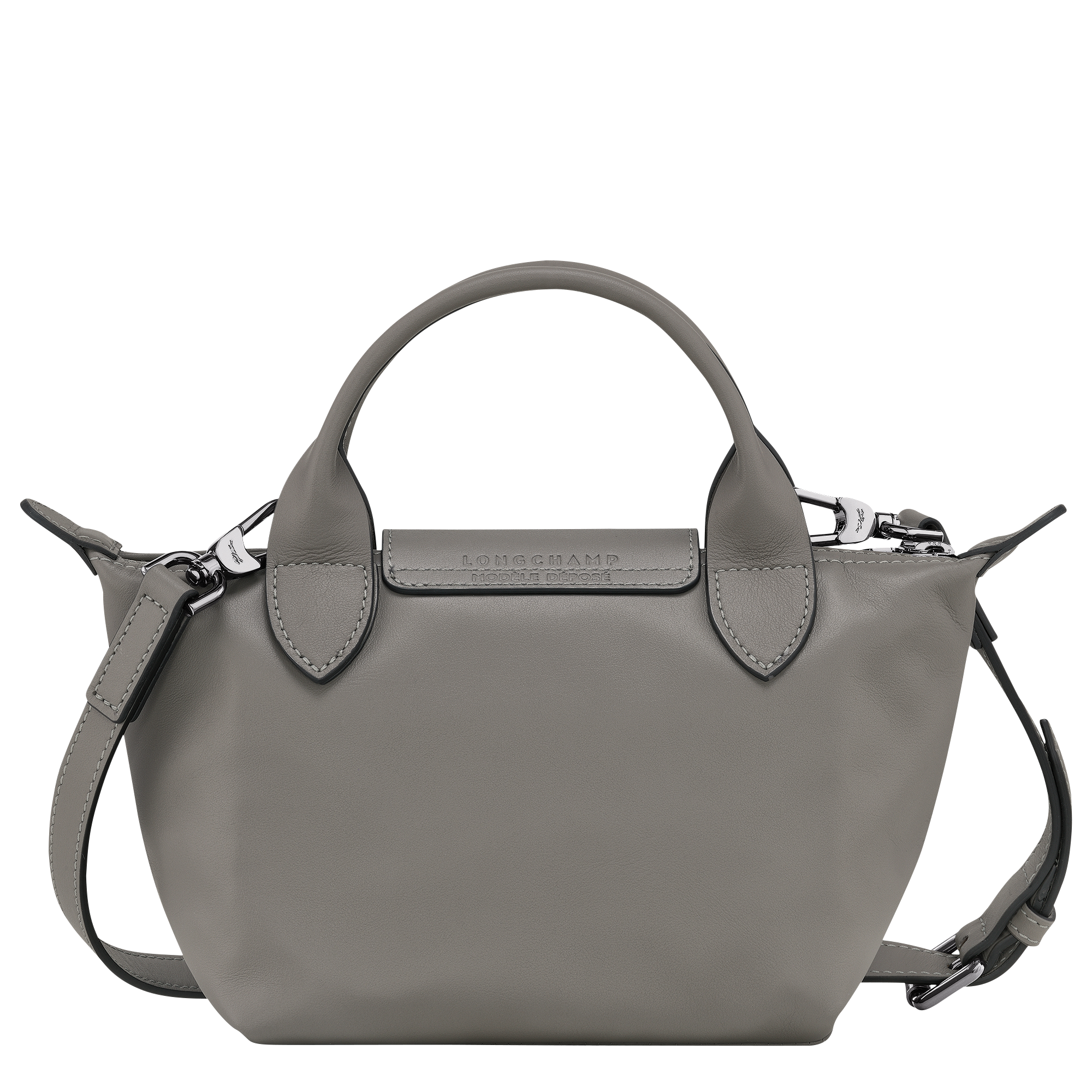 Le Pliage Xtra XS Leather Handbag Sand Beige