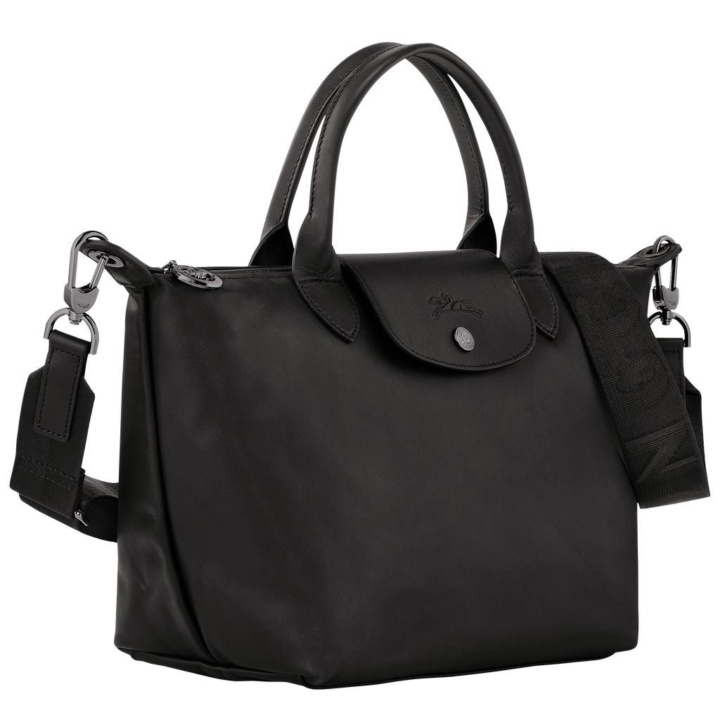 Le Pliage Xtra Small Leather Handbag Black