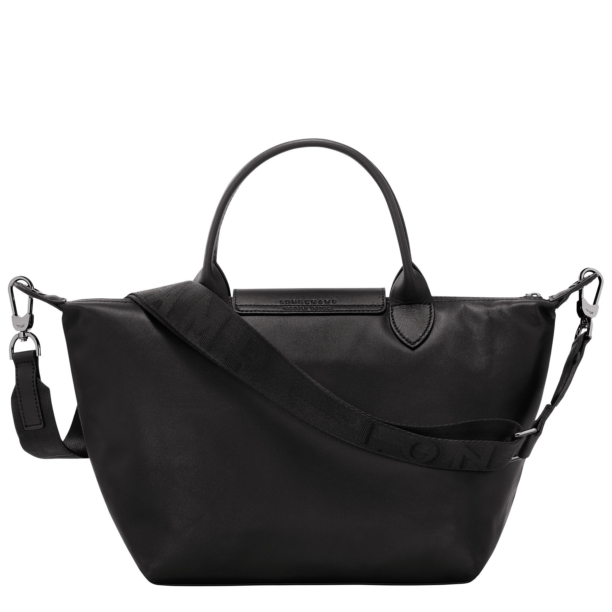 Le Pliage Xtra Small Leather Handbag Black