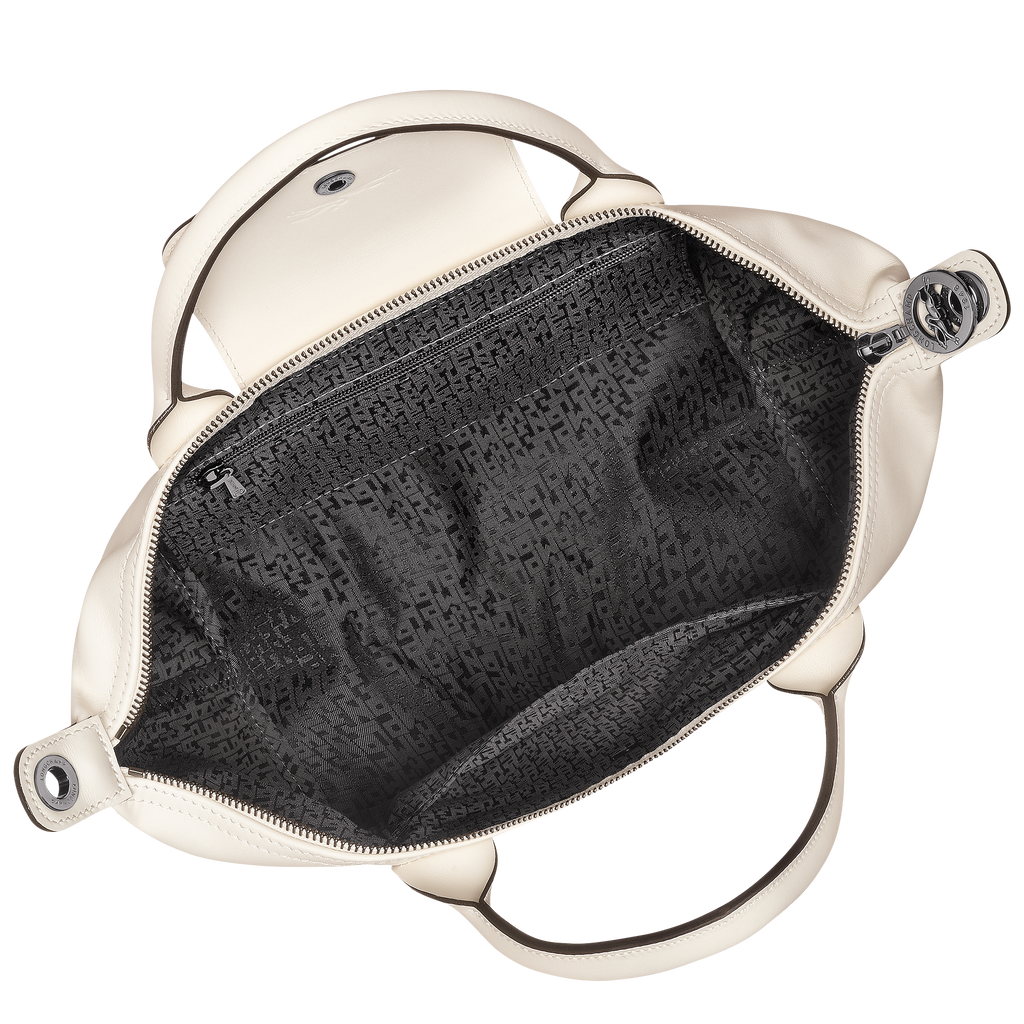 Le Pliage Xtra Small Leather Handbag Ecru