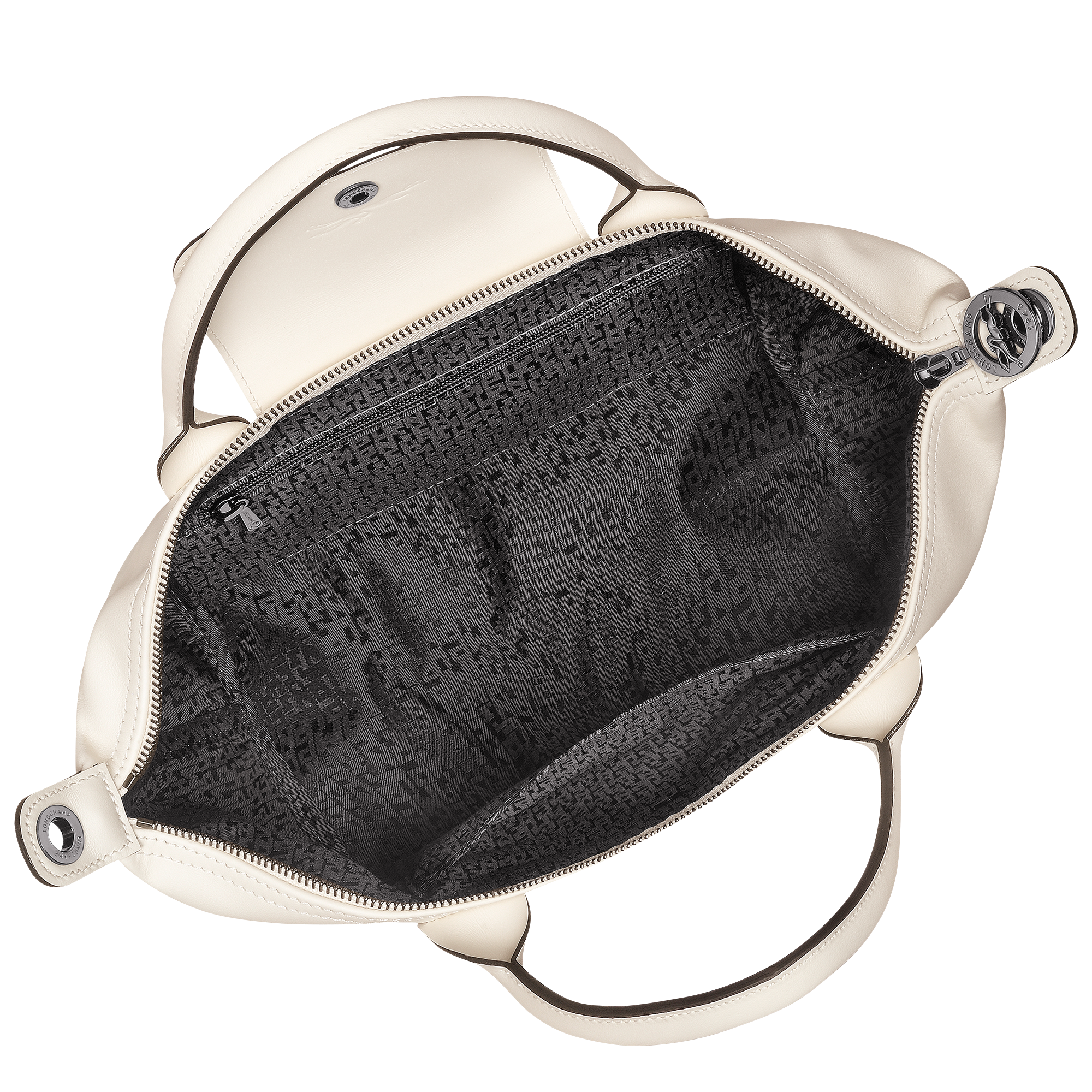 Le Pliage Xtra Small Leather Handbag Ecru