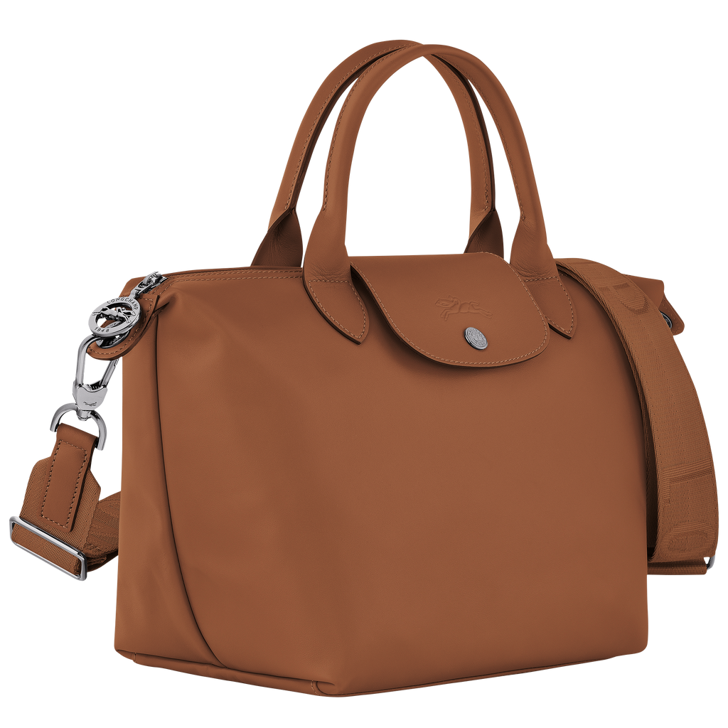 Le Pliage Xtra Small Leather Handbag Cognac