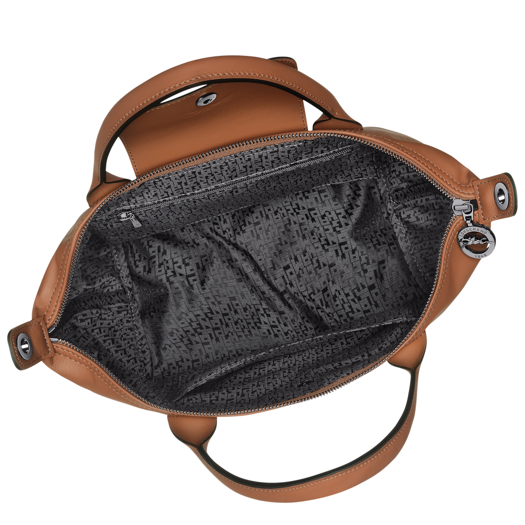 Le Pliage Xtra Small Leather Handbag Cognac