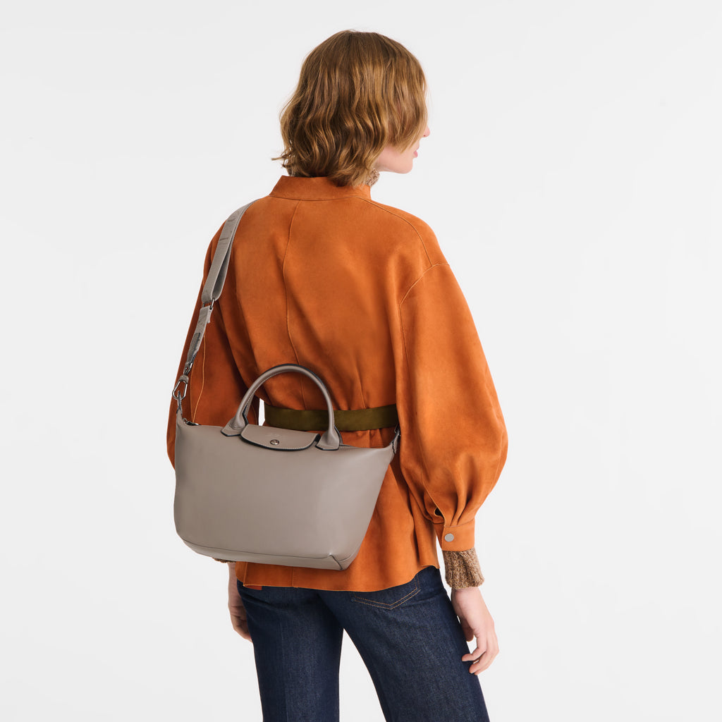 Le Pliage Xtra Small Leather Handbag Sand Beige