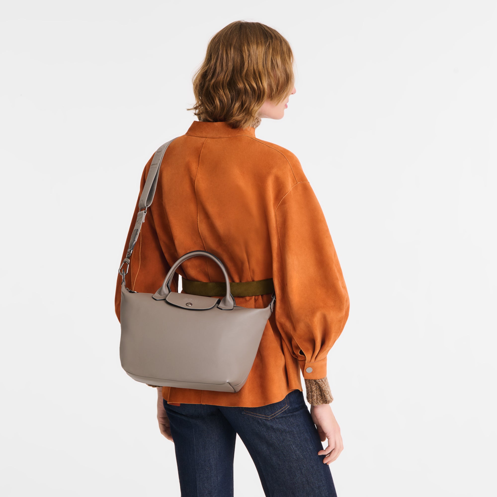 Le Pliage Xtra Small Leather Handbag Sand Beige