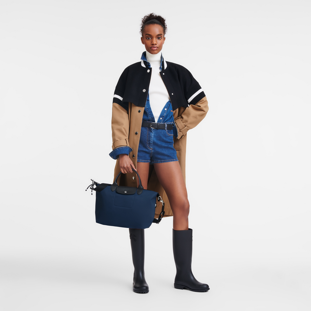 Le Pliage Energy Large Handbag Navy Blue
