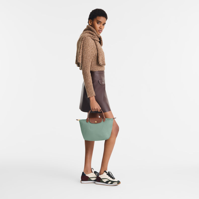 Le Pliage Original Handbag Tile Green