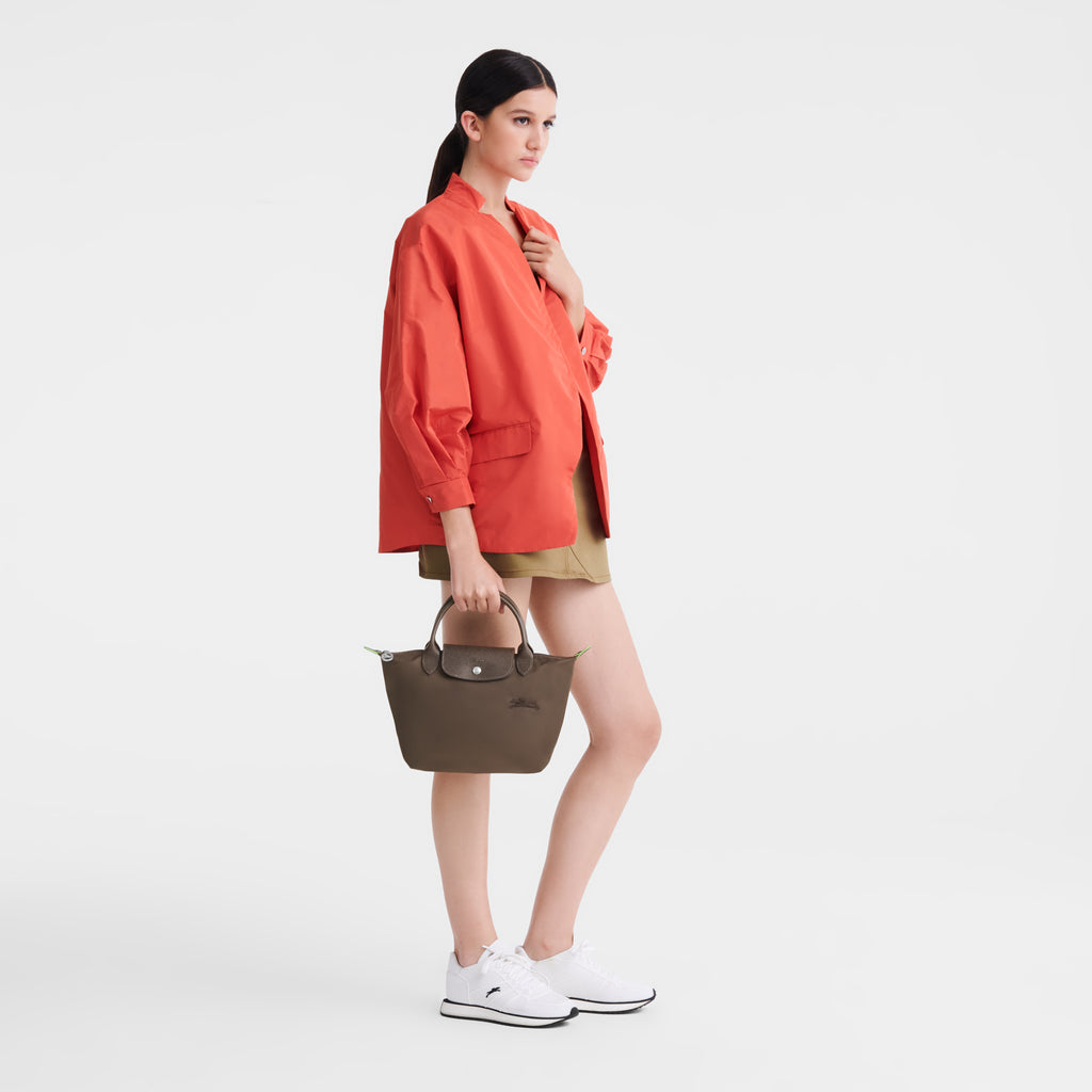 Le Pliage Green Terracotta Handbag