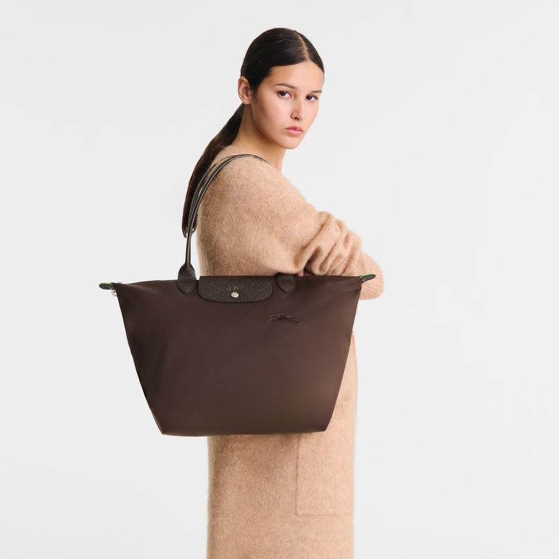 Le Pliage Green Large Tote Bag Moka
