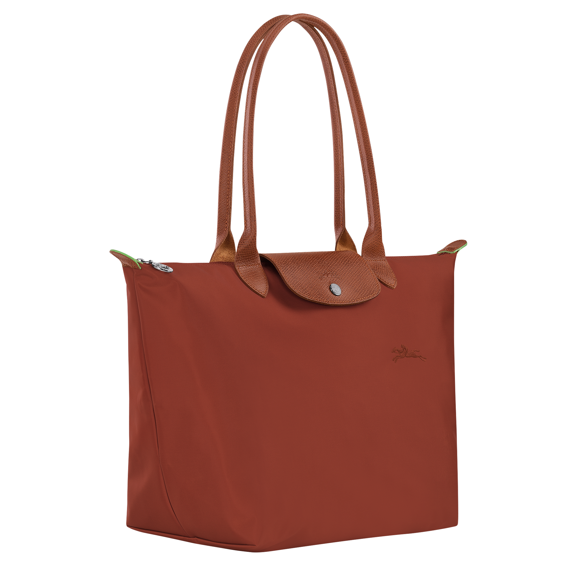 Le Pliage Green Large Tote Bag Chestnut