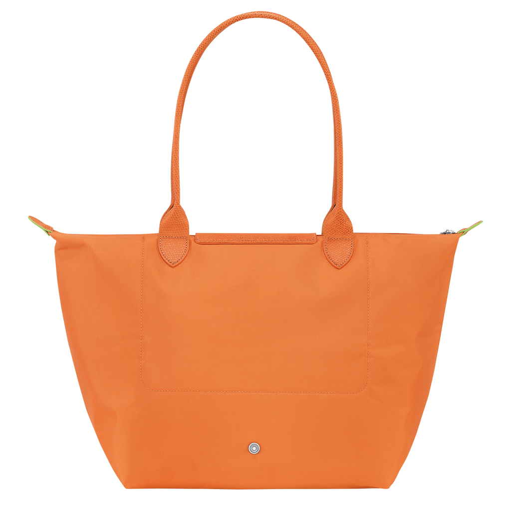 Le Pliage Green Large Tote Bag Orange