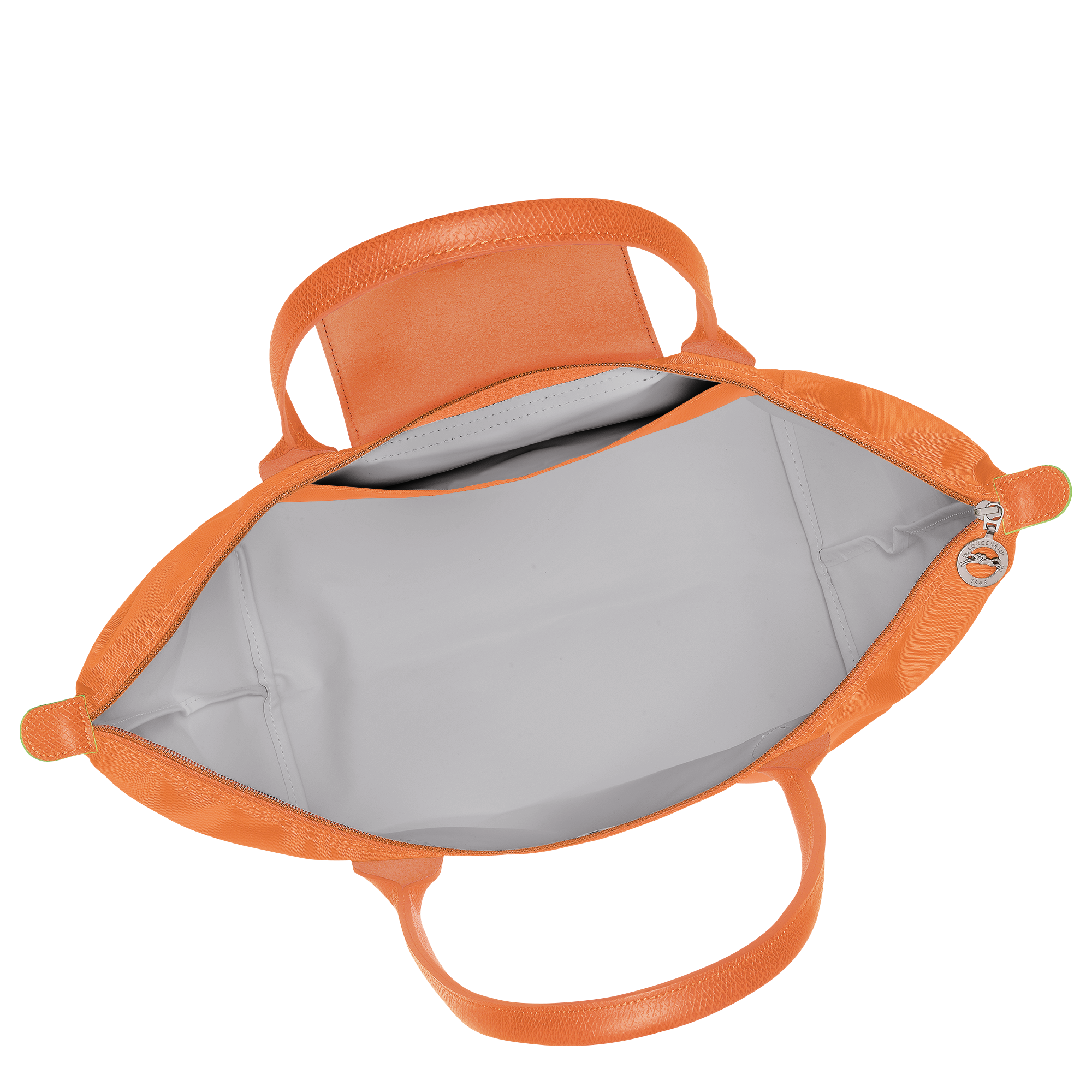 Le Pliage Green Large Tote Bag Orange