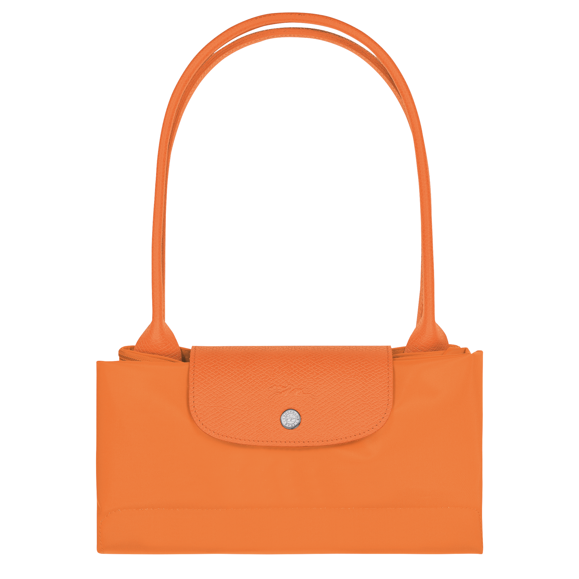 Le Pliage Green Large Tote Bag Orange