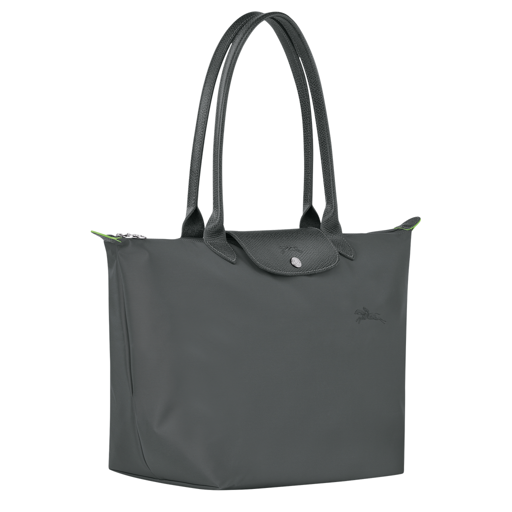 Le Pliage Green Large Tote Bag Graphite Gray