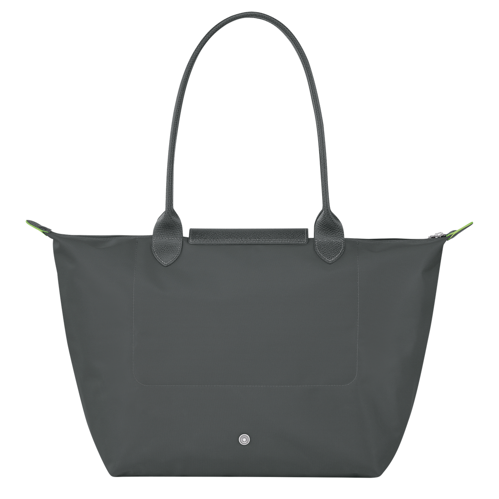 Le Pliage Green Large Tote Bag Graphite Gray