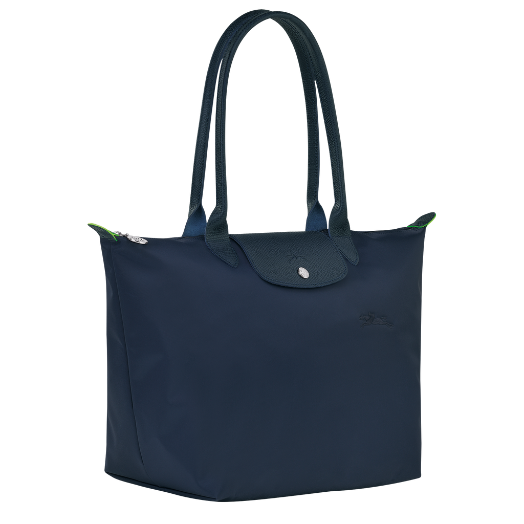 Le Pliage Green Large Tote Bag Navy Blue