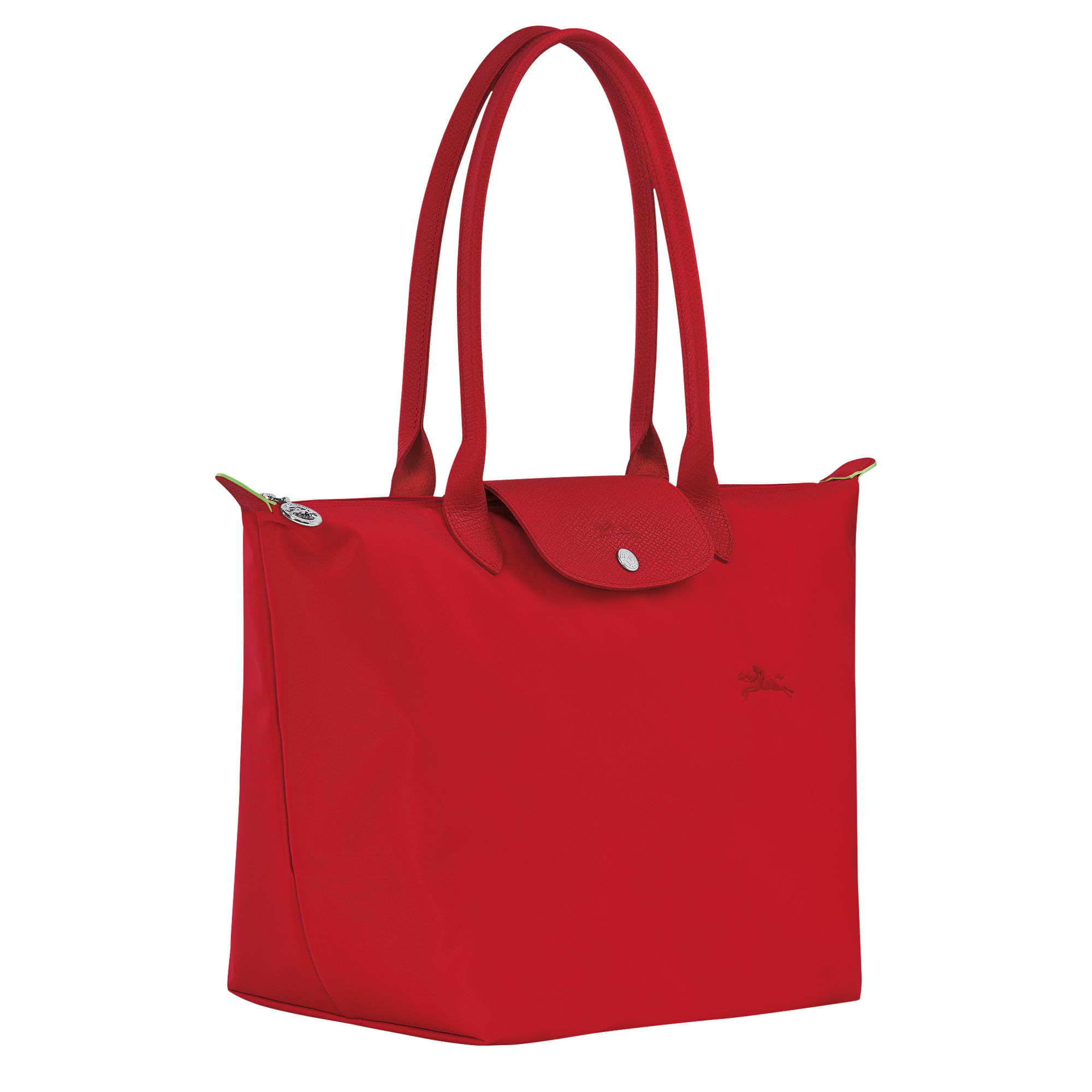 Le Pliage Green Large Tote Çanta Domates Kırmızısı