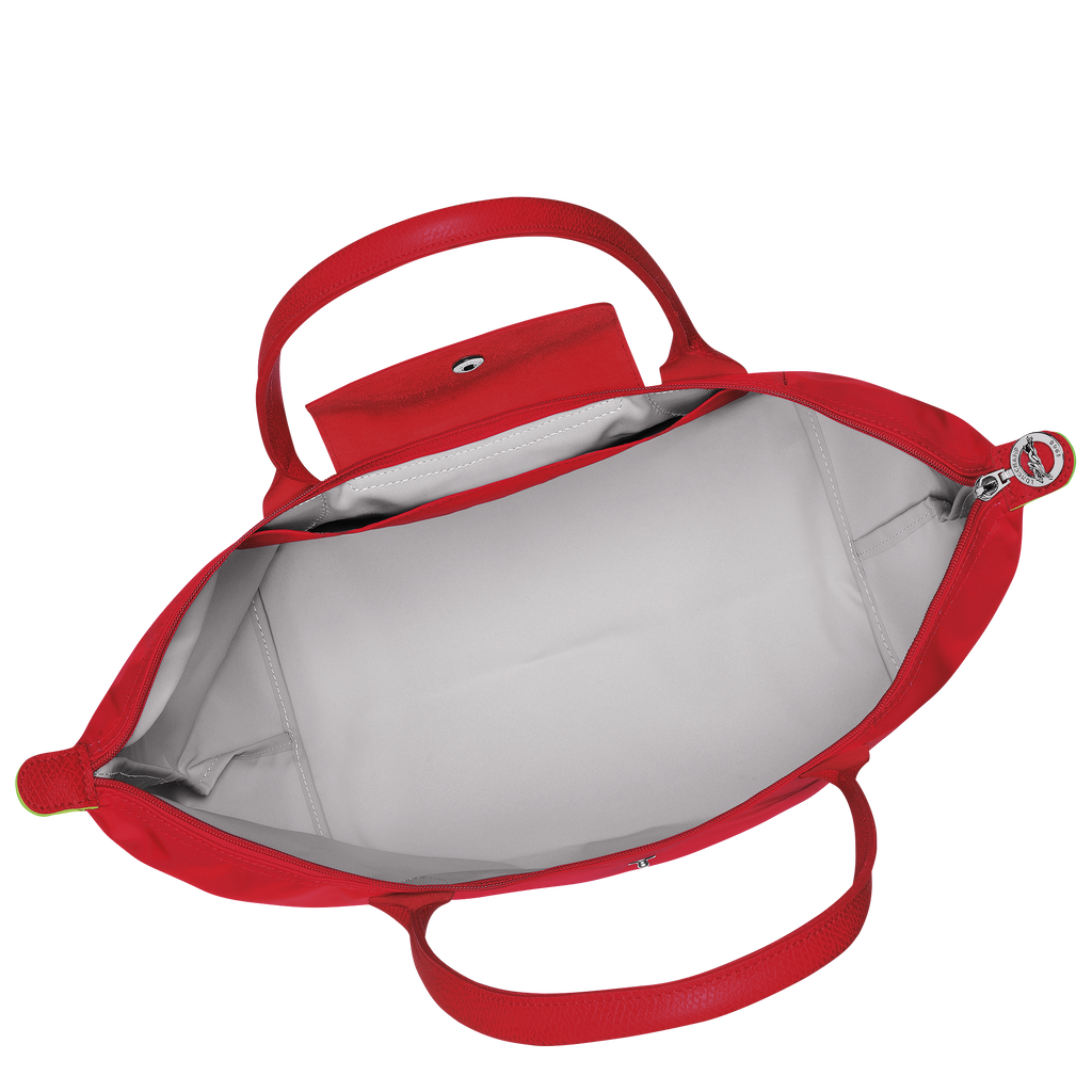 Le Pliage Green Large Tote Bag Tomato Red