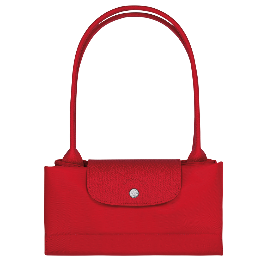 Le Pliage Green Large Tote Bag Tomato Red