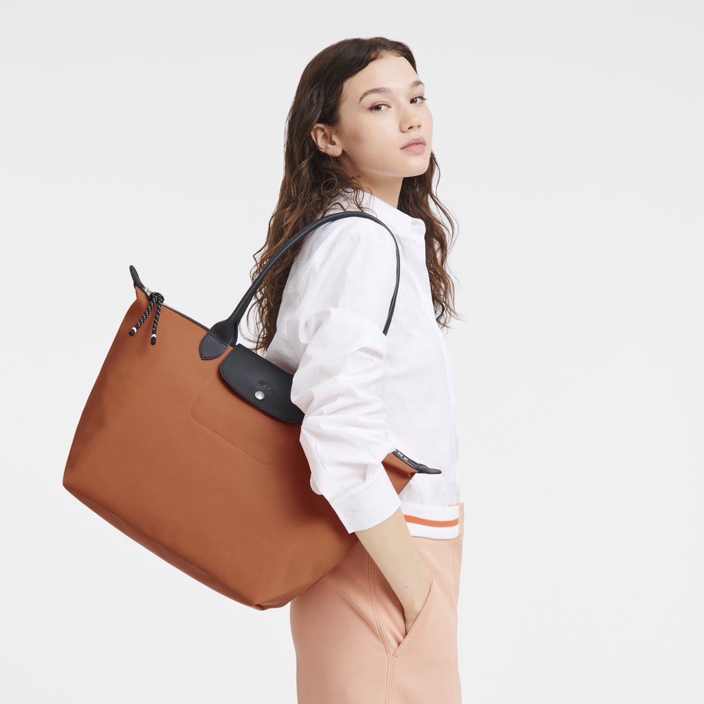 Le Pliage Energy Large Tote Bag Earth Red