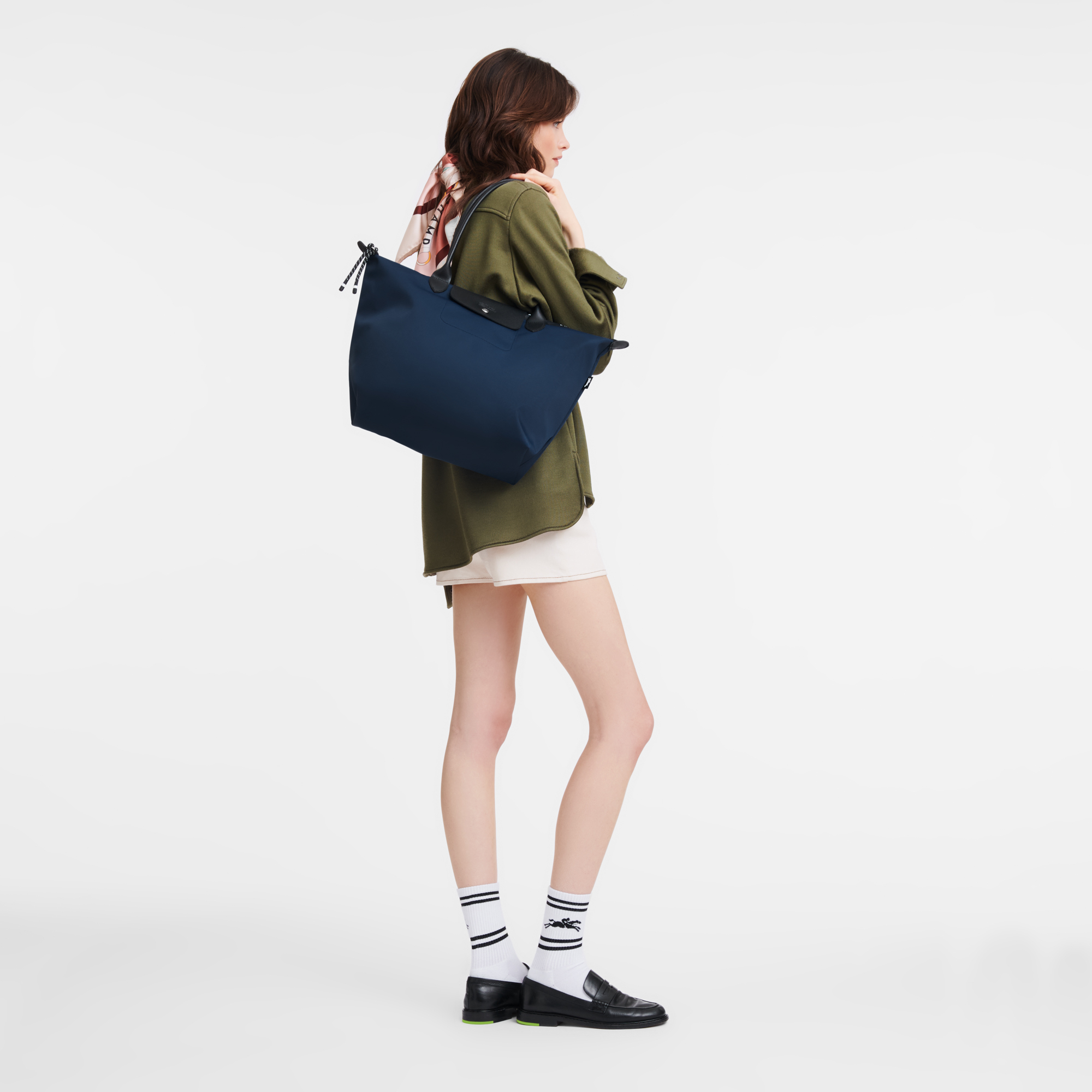 Le Pliage Energy Large Tote Bag Navy Blue