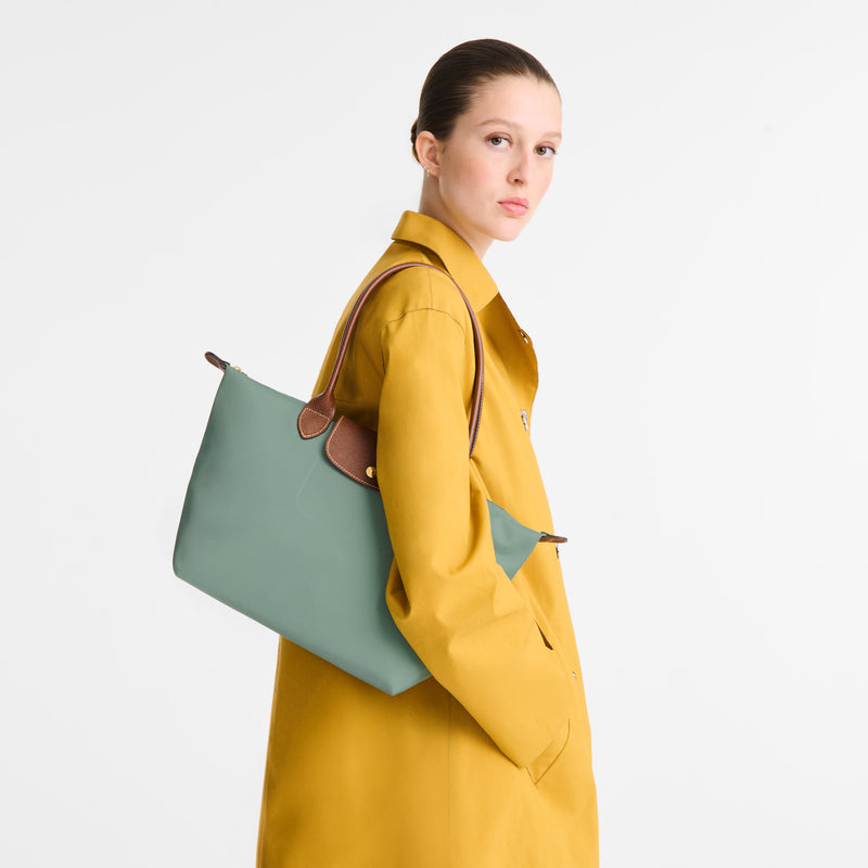 Le Pliage Original Medium Tote Bag Tile Green