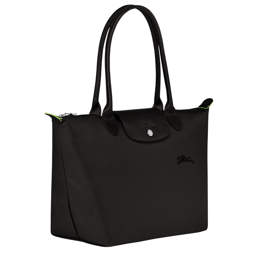 Le Pliage Green Medium Tote Bag Black