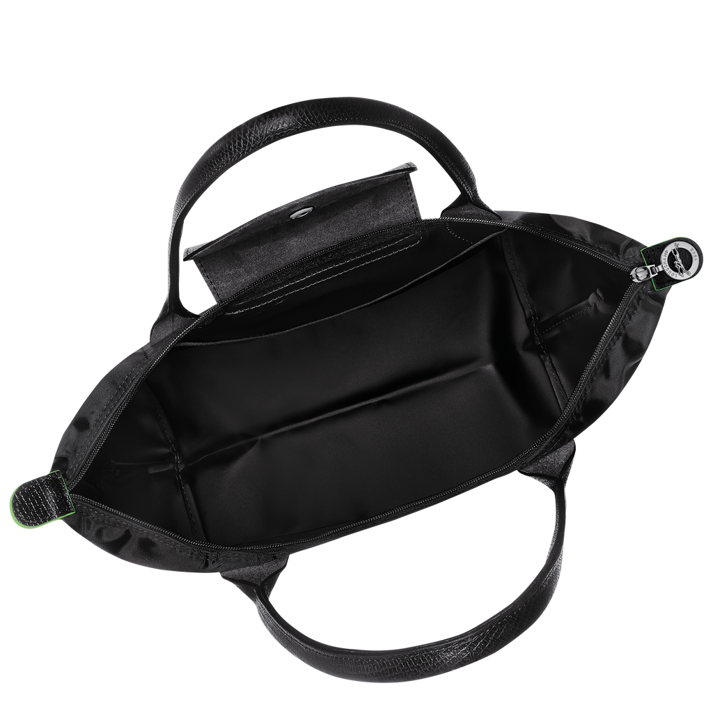 Le Pliage Green Medium Tote Bag Black