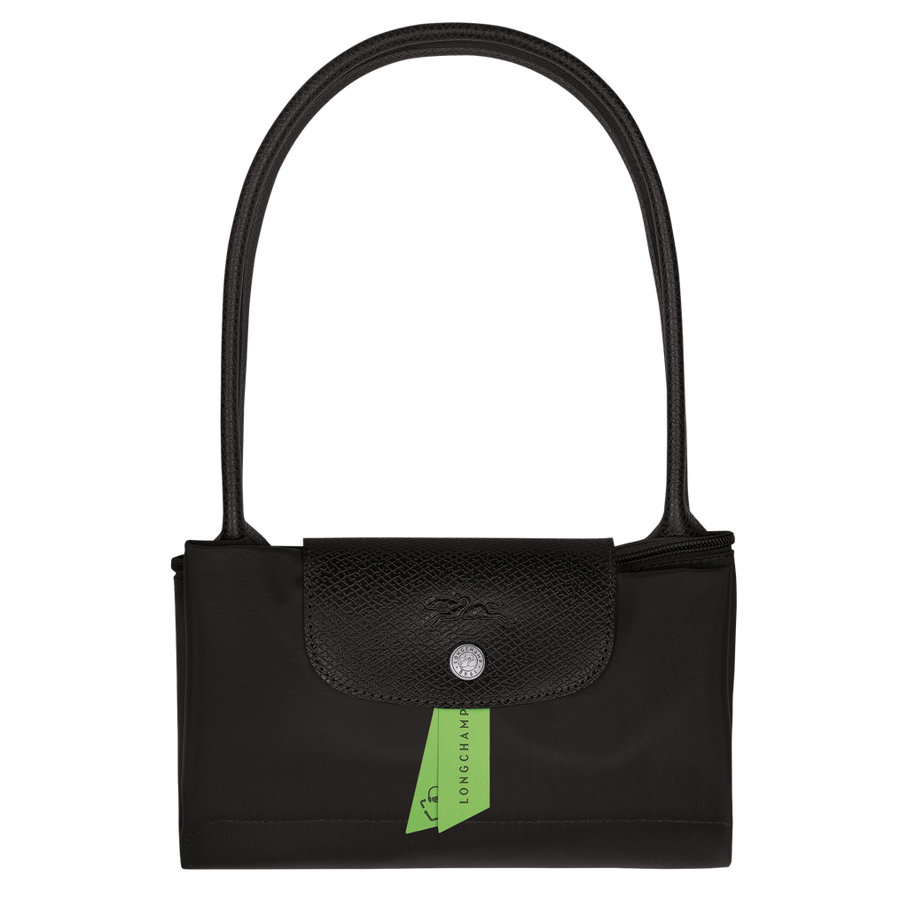 Le Pliage Green Medium Tote Bag Black