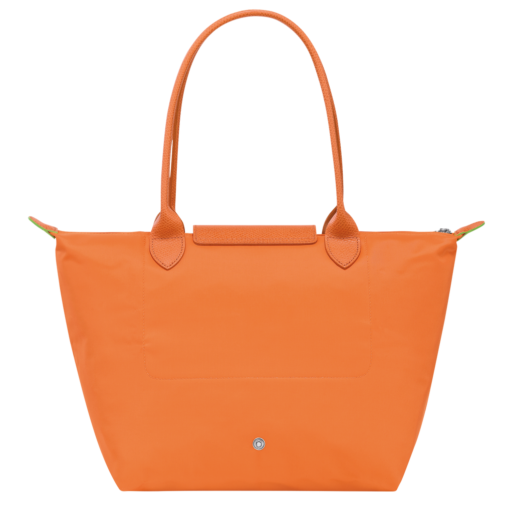 Le Pliage Green Medium Tote Bag Orange