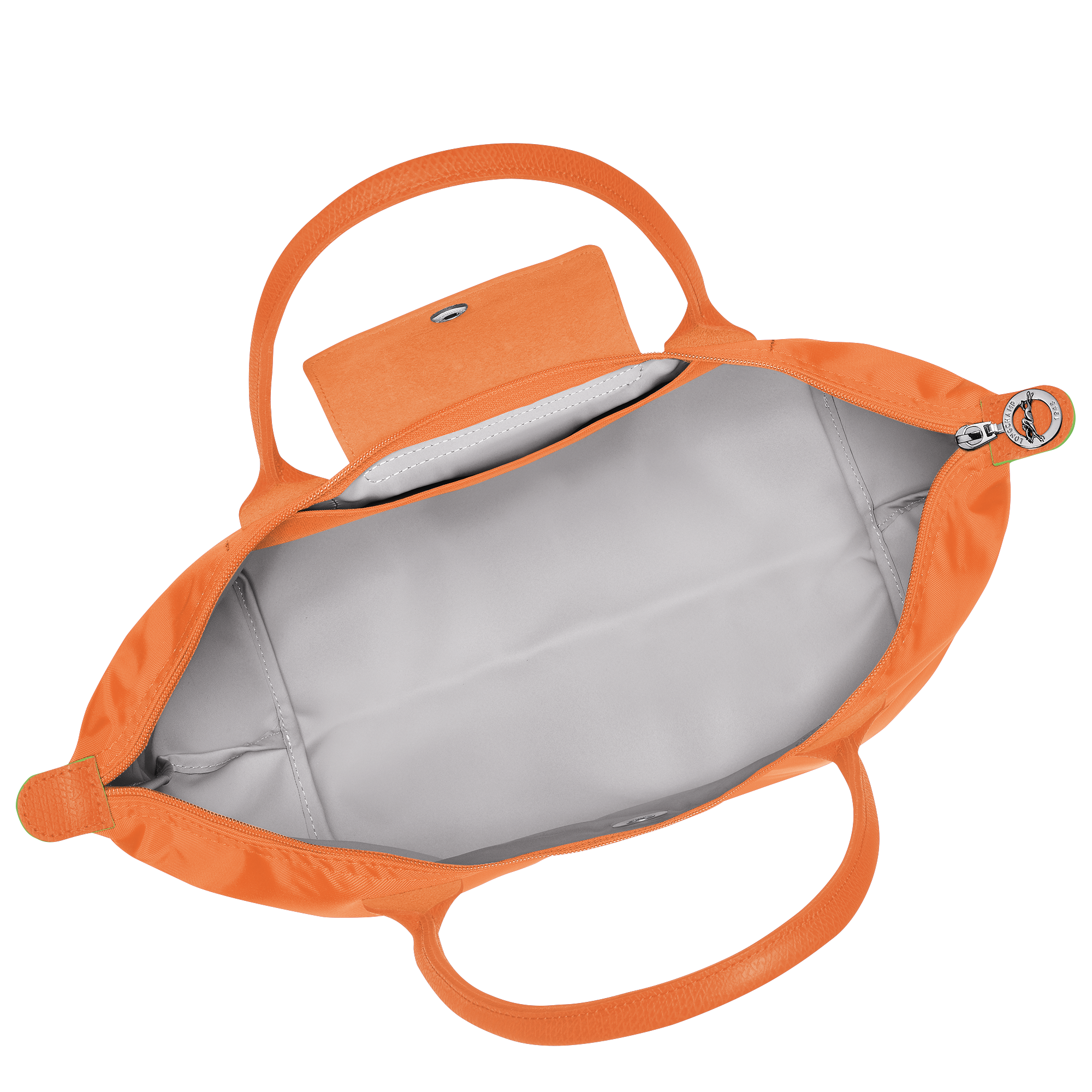 Le Pliage Green Medium Tote Bag Orange