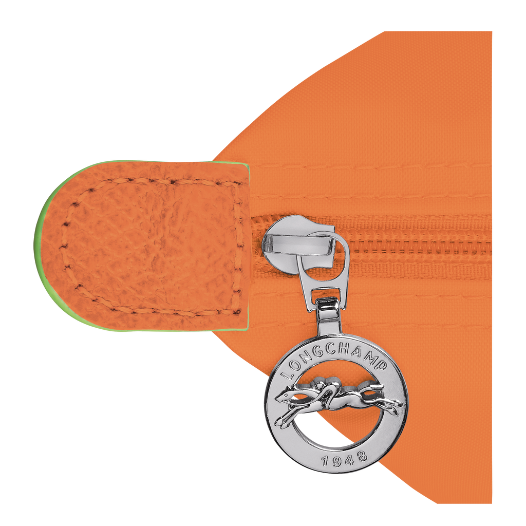 Le Pliage Green Medium Tote Bag Orange