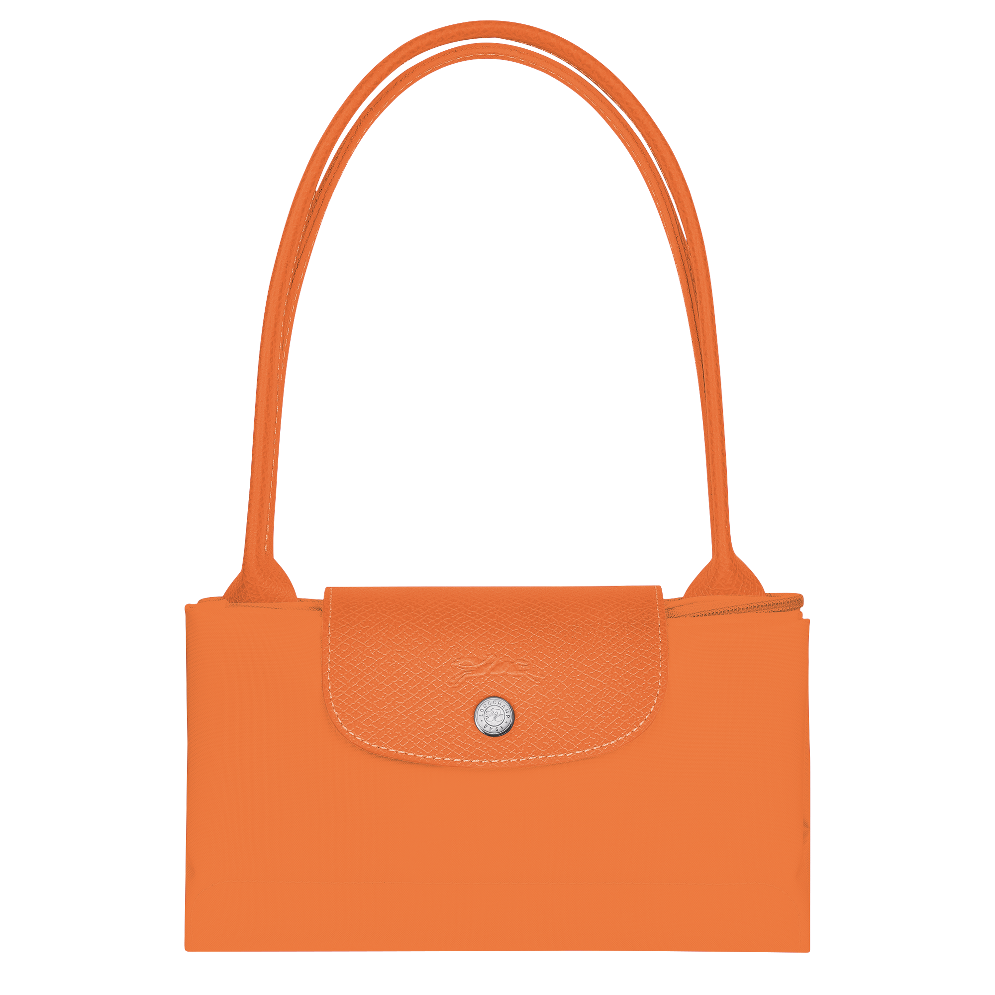 Le Pliage Green Medium Tote Bag Orange