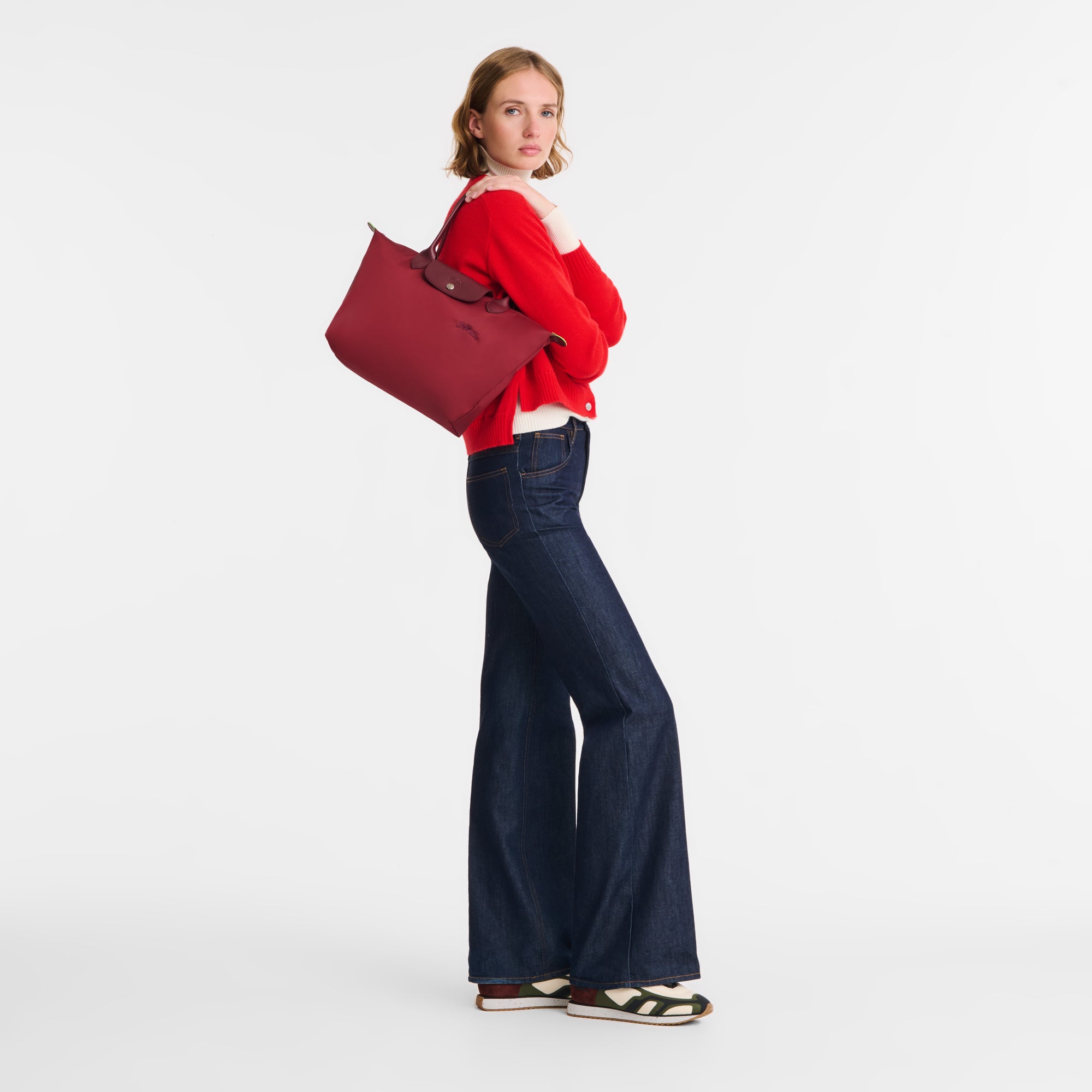 Le Pliage Green Medium Tote Çanta Nar