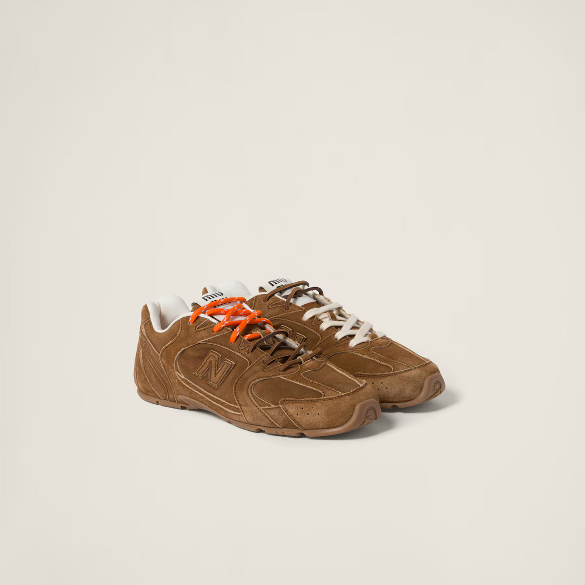 Suede and Mesh Sneakers