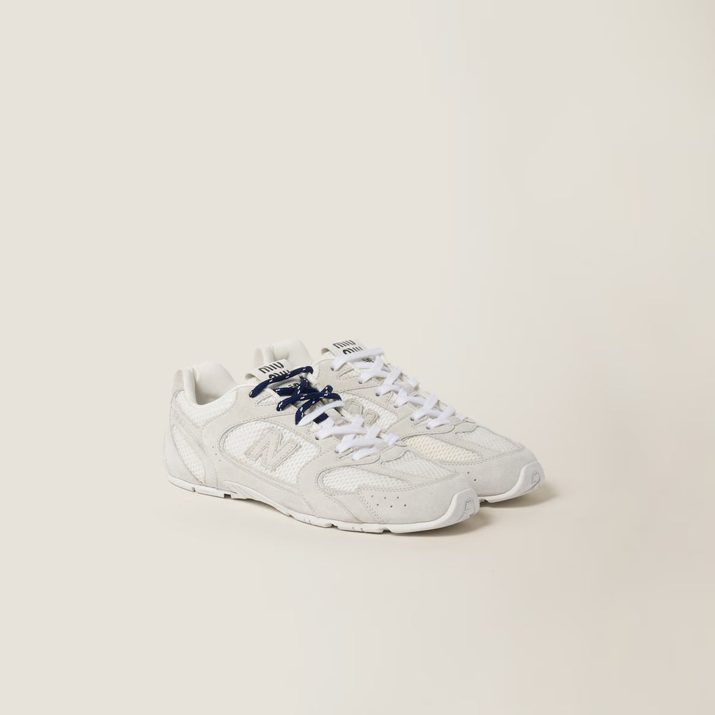 Suede and Mesh Sneakers